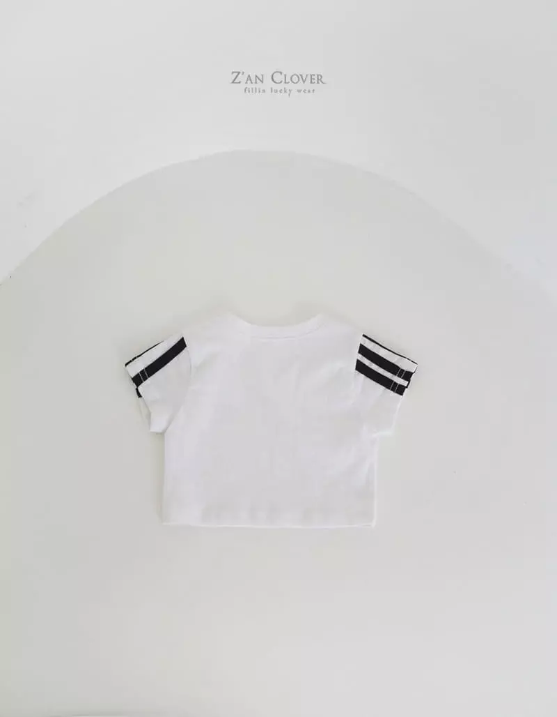 Zan Clover - Korean Children Fashion - #kidsstore - Taping V Short Tee - 4