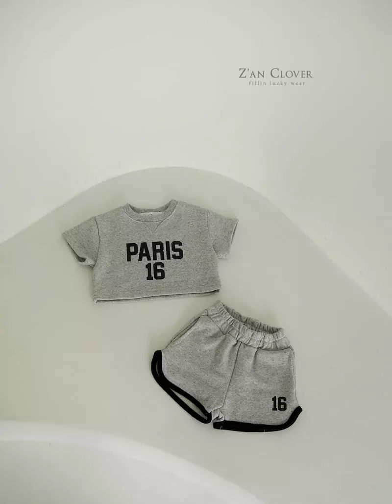 Zan Clover - Korean Children Fashion - #littlefashionista - Sixteen Top Bottom Set