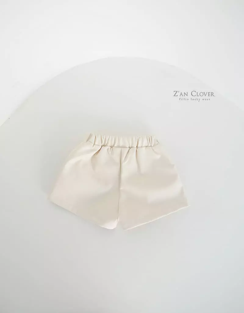 Zan Clover - Korean Children Fashion - #littlefashionista - Leather Shorts - 4