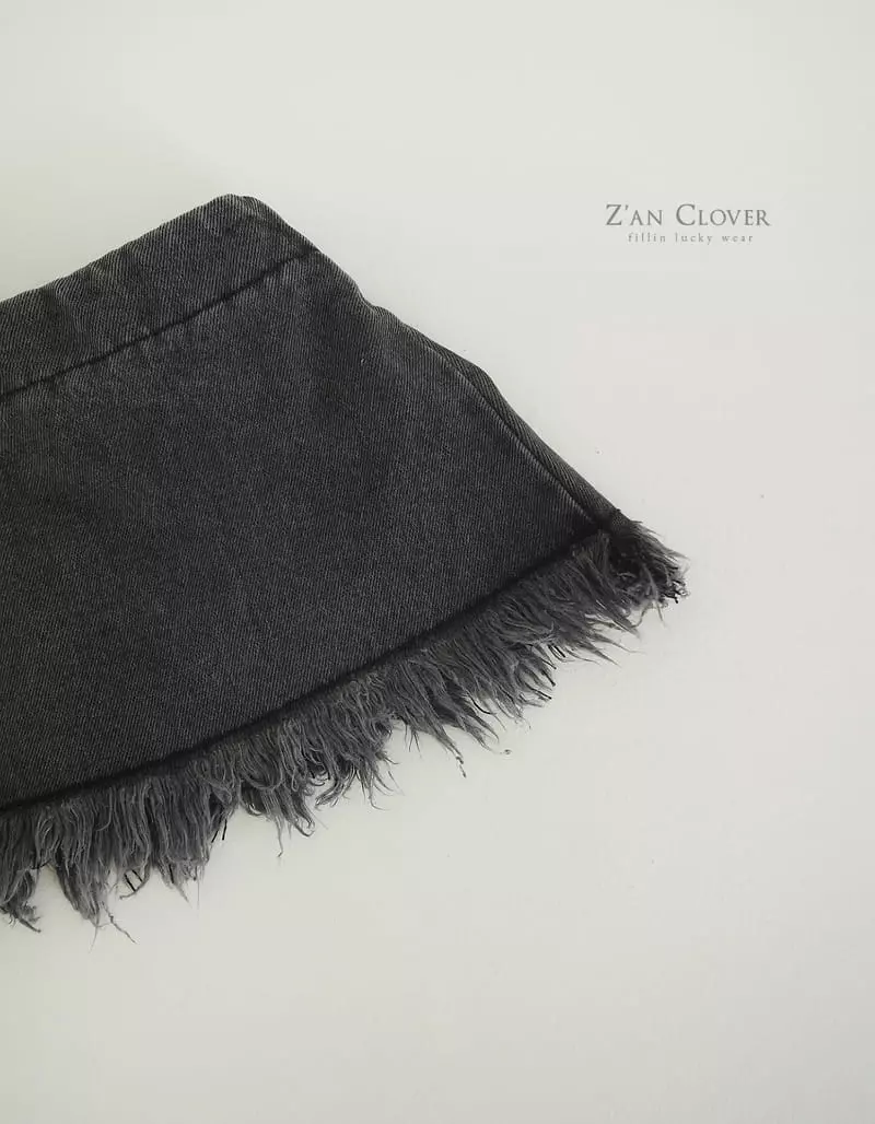 Zan Clover - Korean Children Fashion - #minifashionista - Denim Skirt - 2