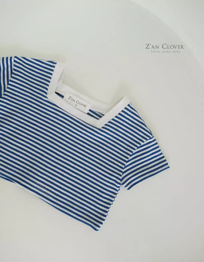 Zan Clover - Korean Children Fashion - #magicofchildhood - Marine Short Tee - 4