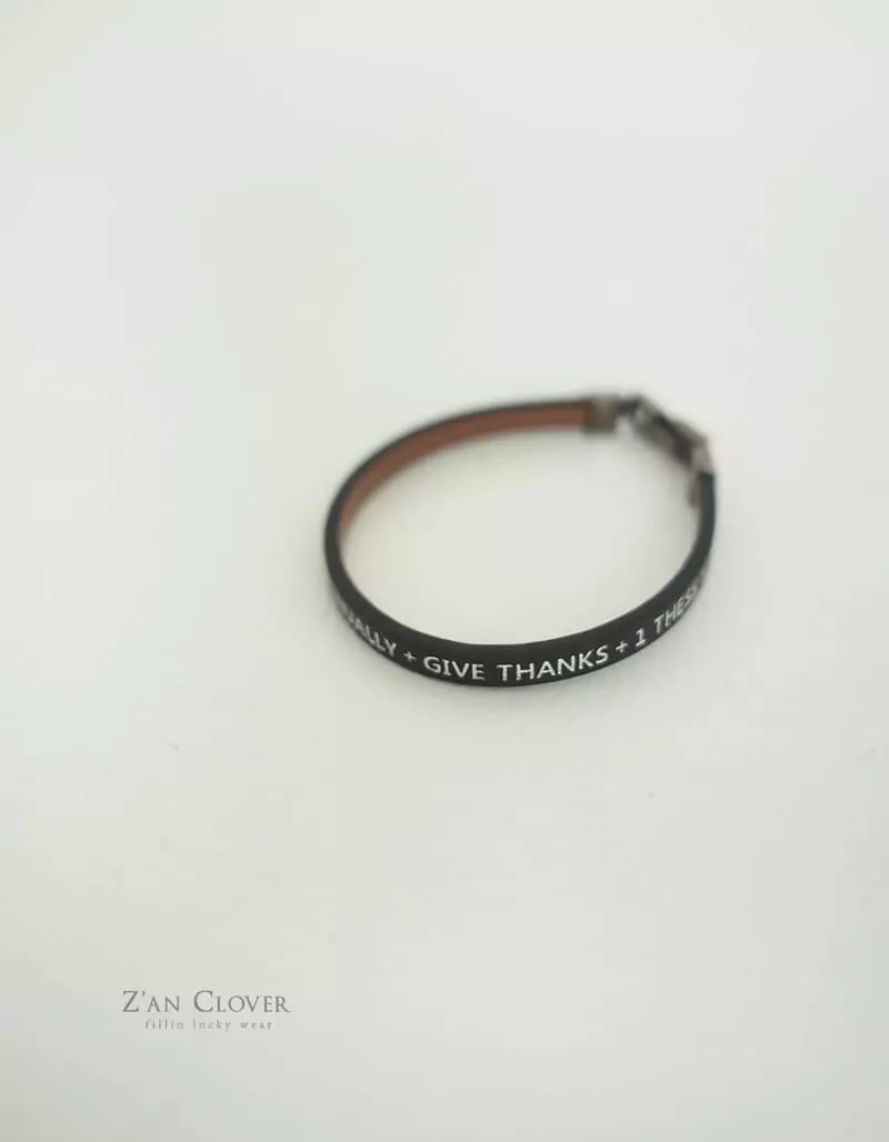 Zan Clover - Korean Children Fashion - #minifashionista - Leather Braclet - 2