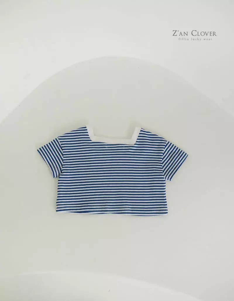 Zan Clover - Korean Children Fashion - #prettylittlegirls - Marine Short Tee - 5