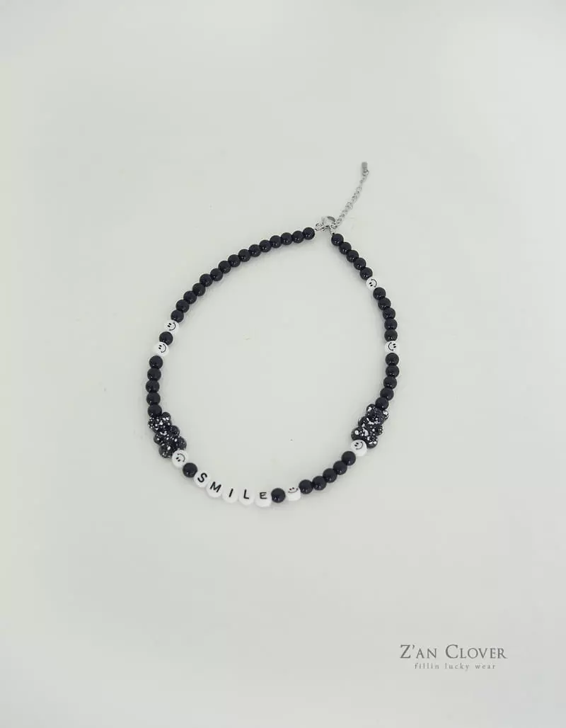 Zan Clover - Korean Children Fashion - #stylishchildhood - Smile Necklace