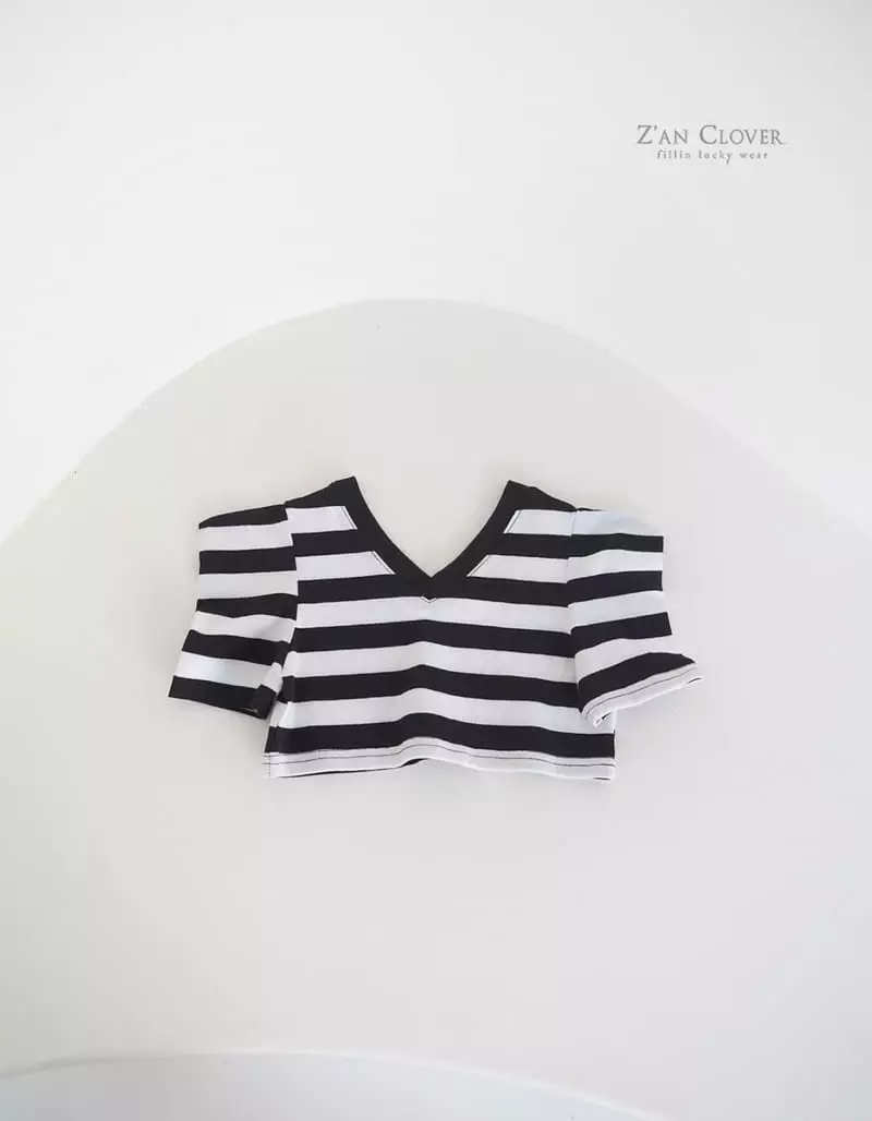 Zan Clover - Korean Children Fashion - #prettylittlegirls - V Puff Tee - 4