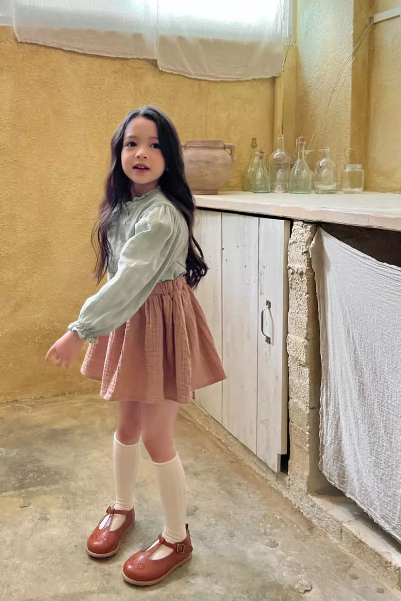 a-Market - Korean Children Fashion - #Kfashion4kids - Mint Blouse - 10