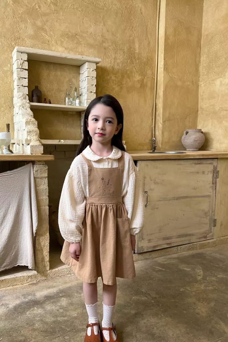 a-Market - Korean Children Fashion - #Kfashion4kids - Rose Overalls Skirt - 12