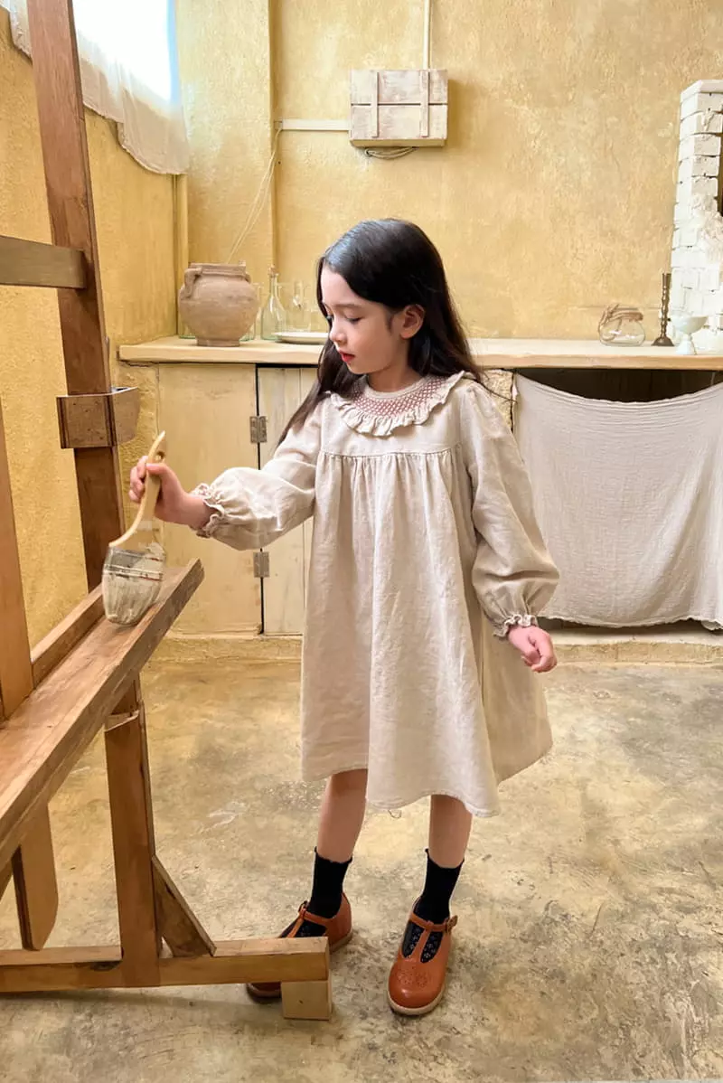 a-Market - Korean Children Fashion - #childofig - Half Smocked One-piece - 6