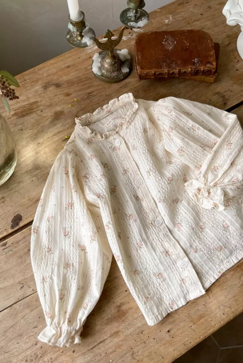 a-Market - Korean Children Fashion - #childofig - Flower Frill BLouse