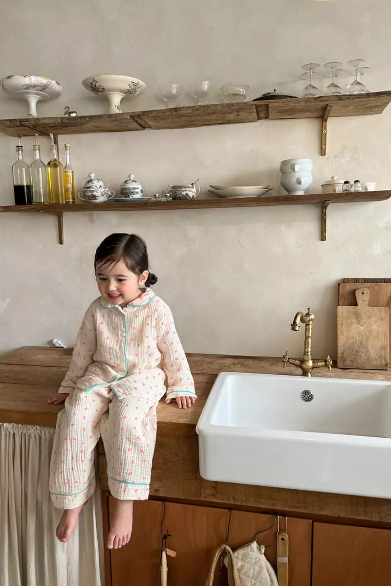 a-Market - Korean Children Fashion - #childrensboutique - Cherry Pajama - 9