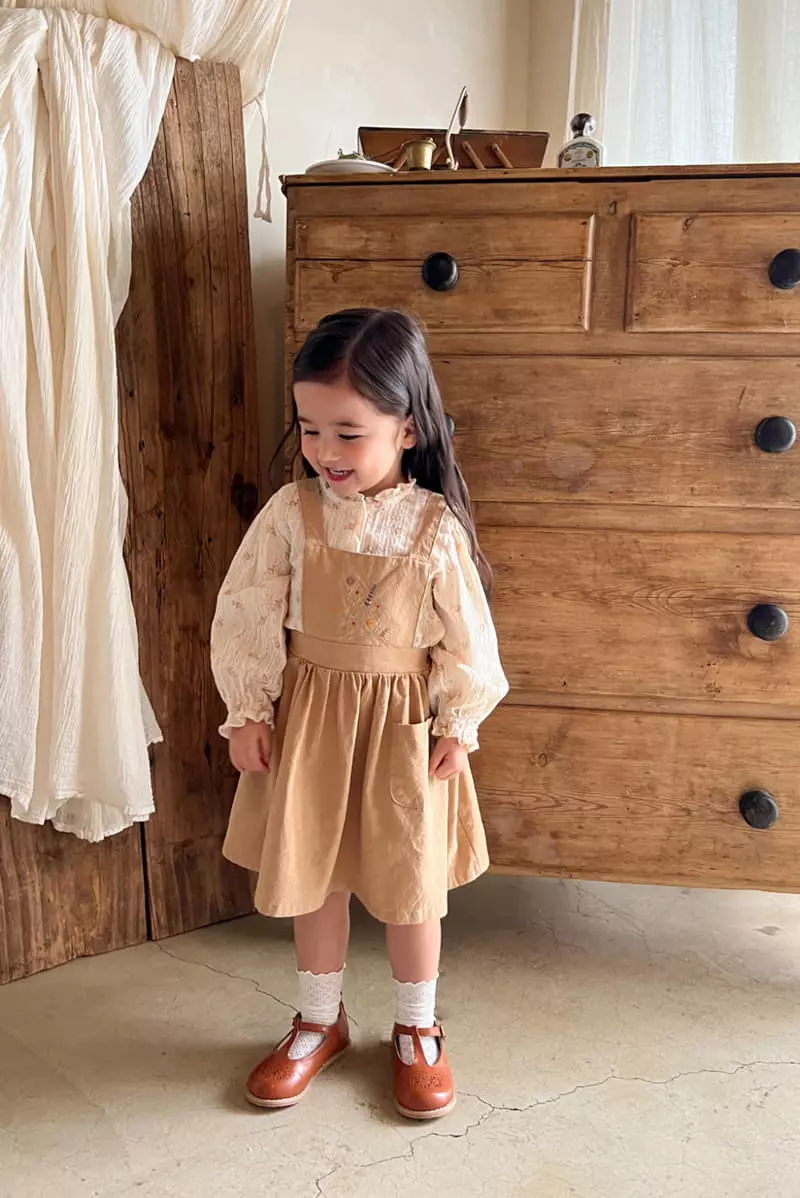 a-Market - Korean Children Fashion - #childrensboutique - Flower Frill BLouse - 4