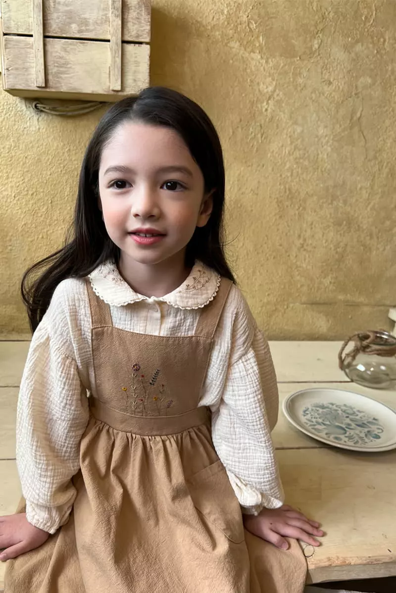 a-Market - Korean Children Fashion - #discoveringself - Rose Overalls Skirt - 7