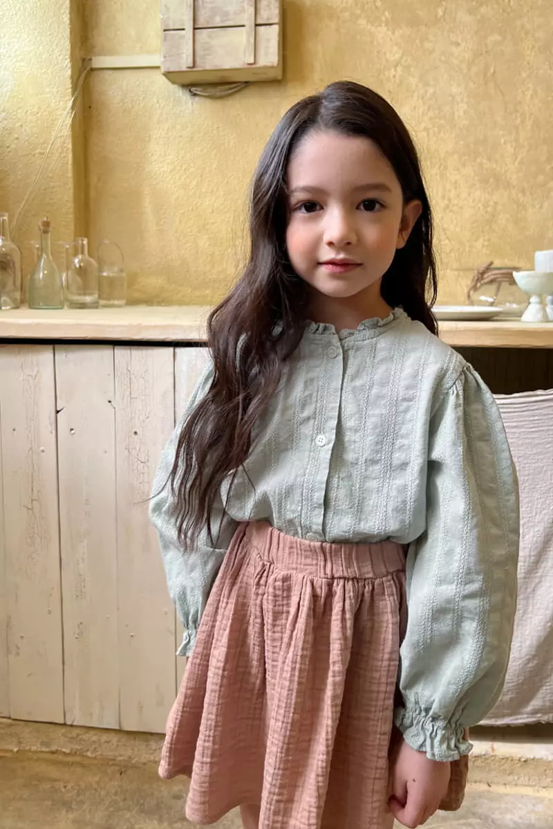 a-Market - Korean Children Fashion - #fashionkids - Mint Blouse - 6