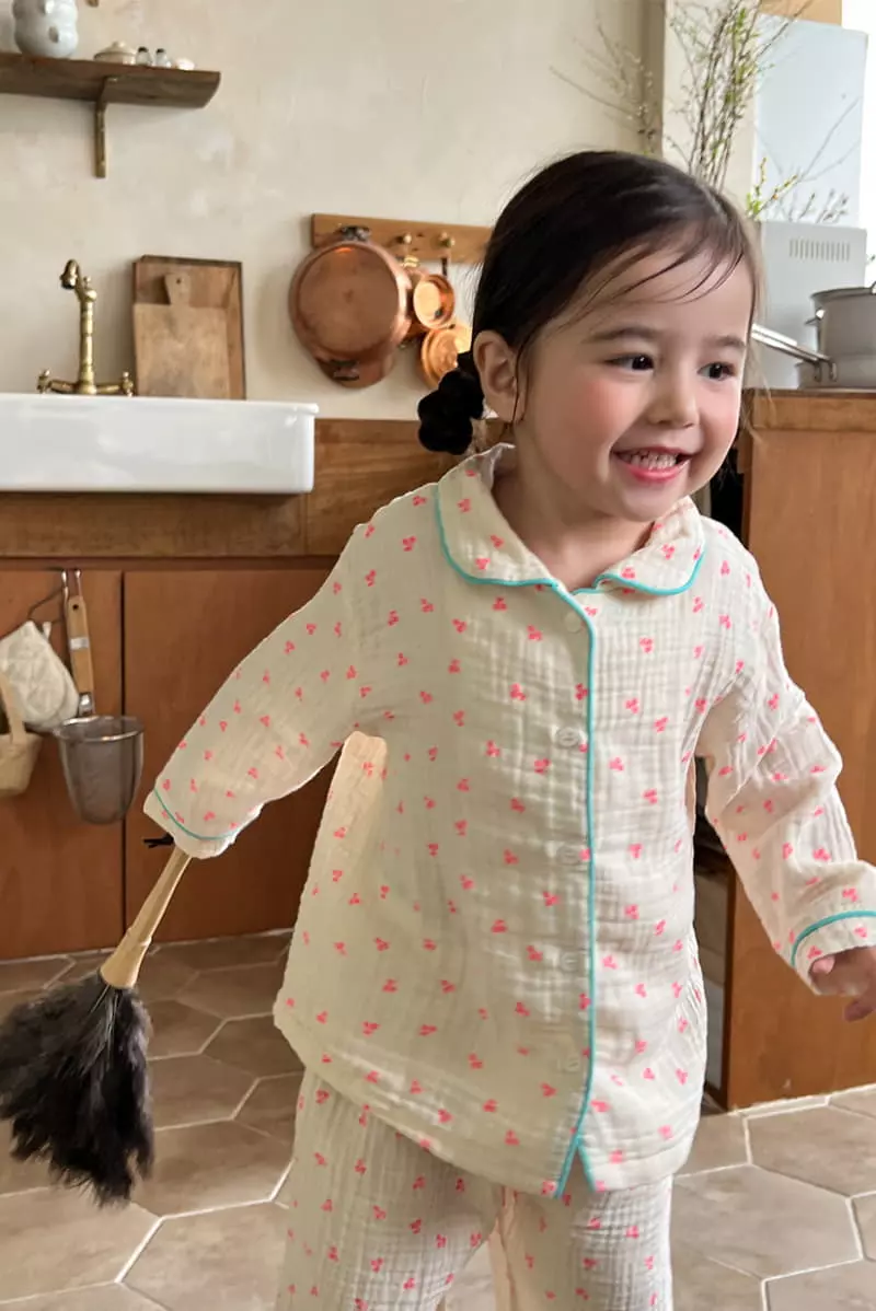 a-Market - Korean Children Fashion - #fashionkids - Cherry Pajama - 12