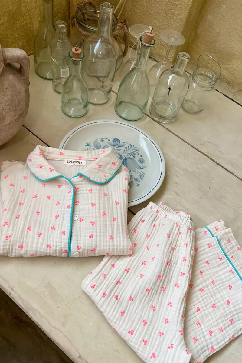 a-Market - Korean Children Fashion - #kidzfashiontrend - Cherry Pajama