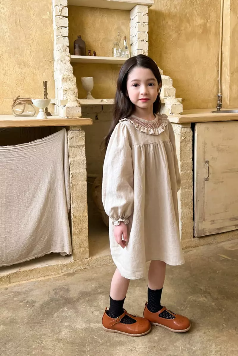 a-Market - Korean Children Fashion - #prettylittlegirls - Half Smocked One-piece - 5