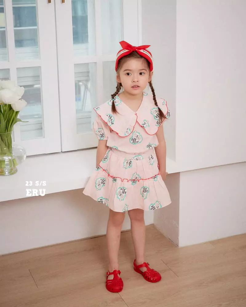 e.ru - Korean Children Fashion - #kidzfashiontrend - Rabbit Top Bottom Set - 4