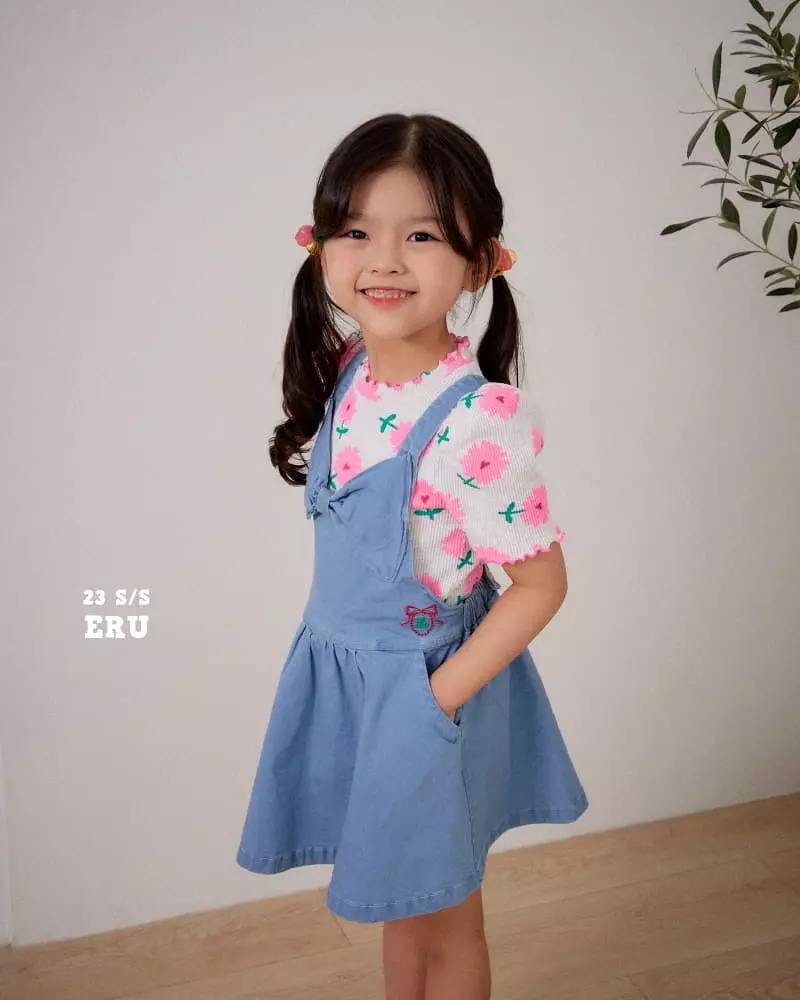 e.ru - Korean Children Fashion - #Kfashion4kids - Ribbon Jumper Skirt - 3