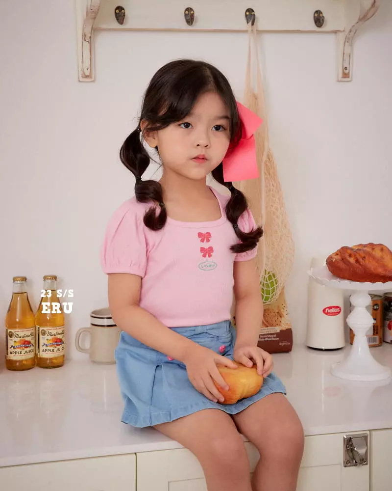 e.ru - Korean Children Fashion - #discoveringself - Ribbon Rib Tee - 7