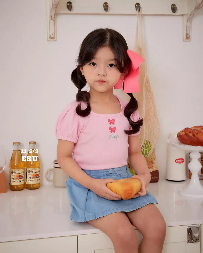 e.ru - Korean Children Fashion - #fashionkids - Ribbon Rib Tee - 8
