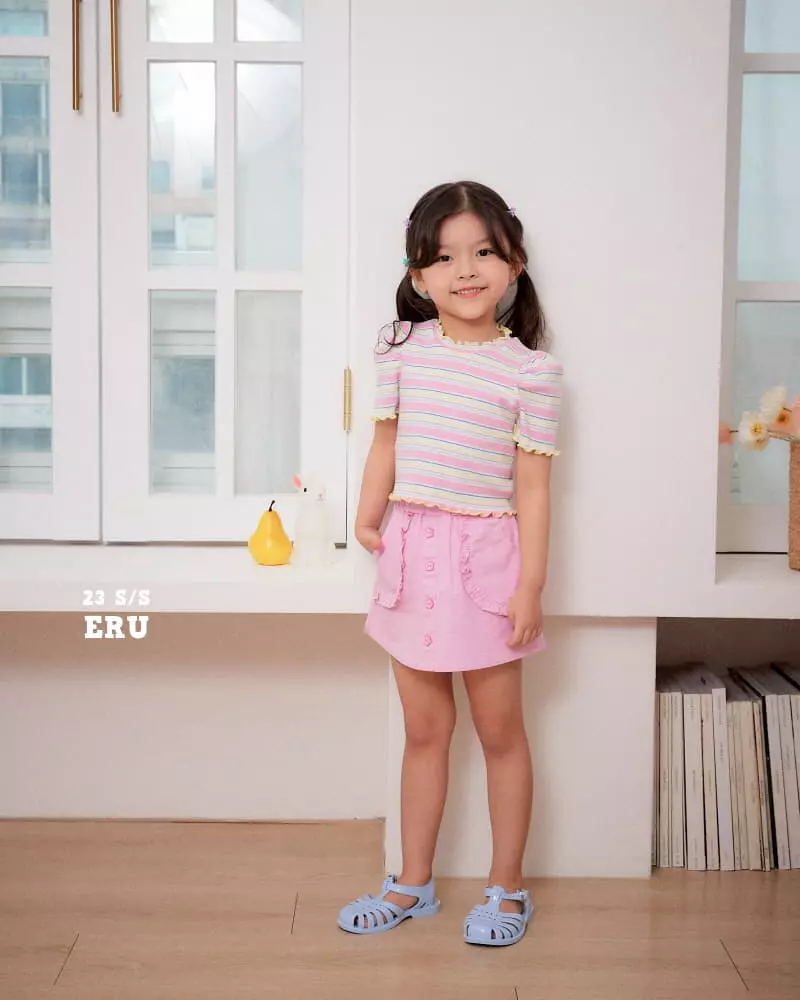 e.ru - Korean Children Fashion - #todddlerfashion - Chrros Crop Tee - 6