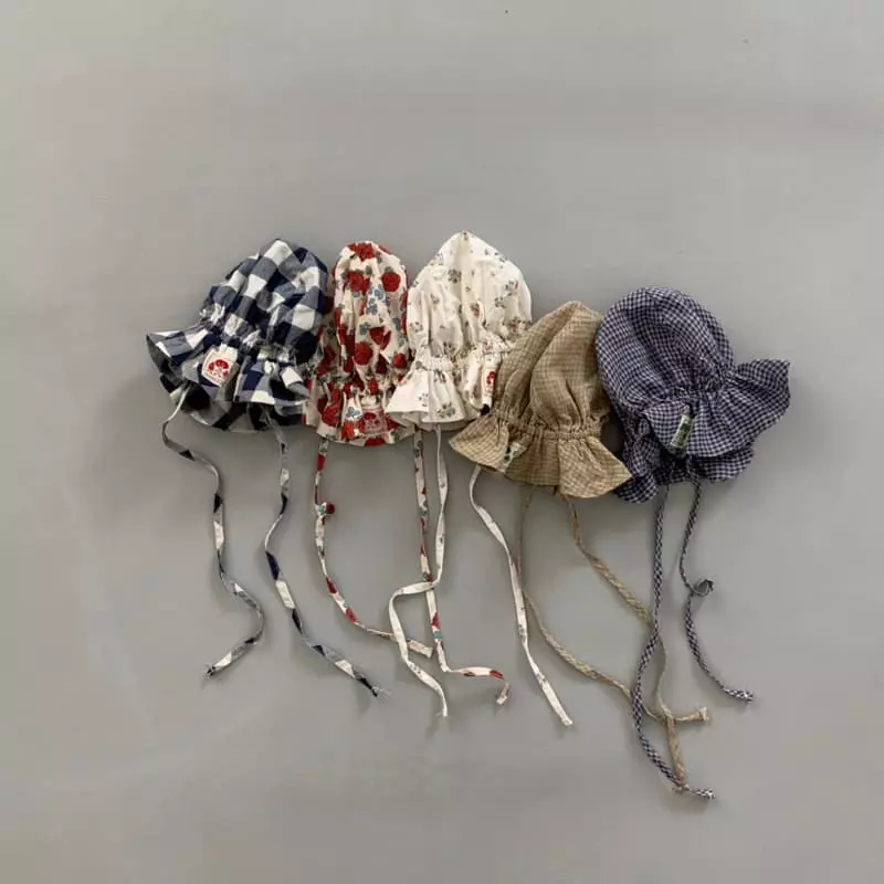 go;u - Korean Baby Fashion - #onlinebabyshop - Bebe Mario Hat Small Check