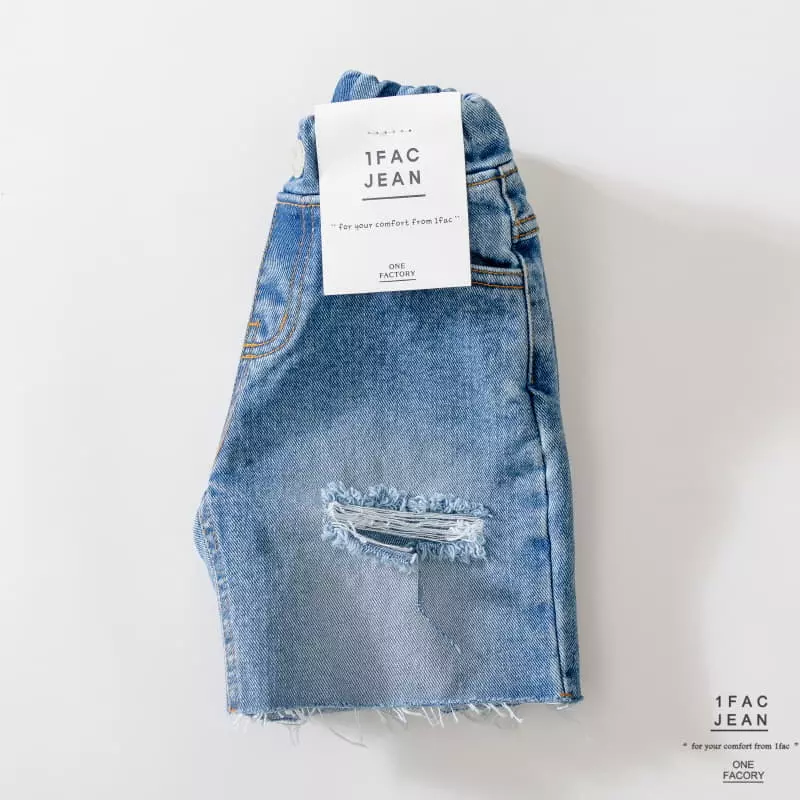 1 Fac - Korean Children Fashion - #kidzfashiontrend - Sand Cutting Vintage Pants - 4