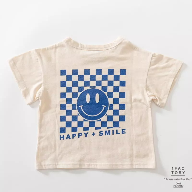 1 Fac - Korean Children Fashion - #childofig - Smile Check Tee - 10