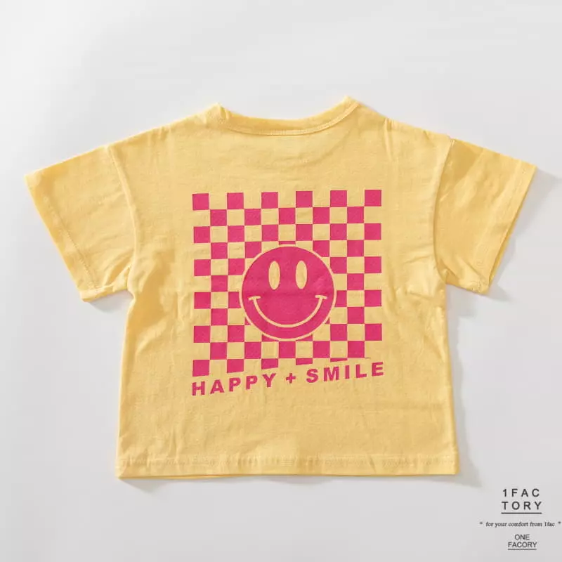 1 Fac - Korean Children Fashion - #childrensboutique - Smile Check Tee - 12