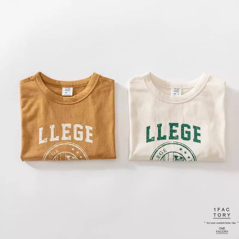 1 Fac - Korean Children Fashion - #discoveringself - Lege University Tee - 2