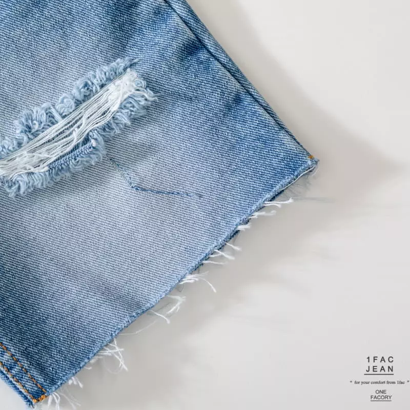 1 Fac - Korean Children Fashion - #kidsstore - Sand Cutting Vintage Pants - 2