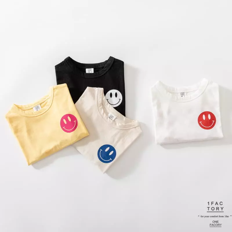 1 Fac - Korean Children Fashion - #kidsstore - Smile Check Tee - 4