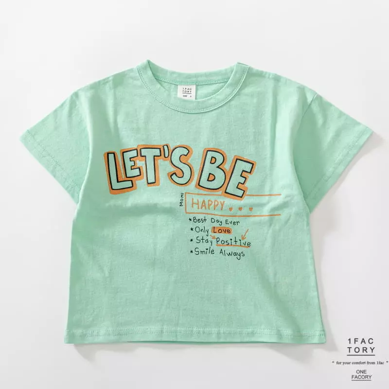 1 Fac - Korean Children Fashion - #kidzfashiontrend - Let's be Happy Tee - 7
