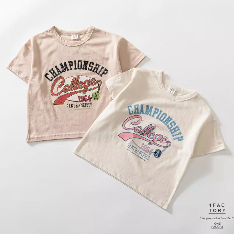 1 Fac - Korean Children Fashion - #kidsstore - Champion Tee - 4