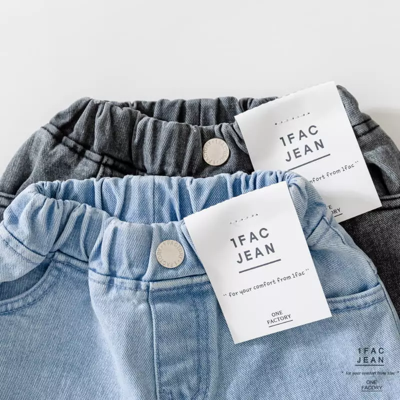 1 Fac - Korean Children Fashion - #littlefashionista - Over Roll Jeans