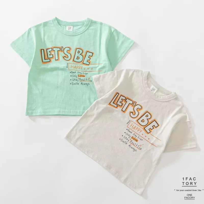 1 Fac - Korean Children Fashion - #minifashionista - Let's be Happy Tee - 11