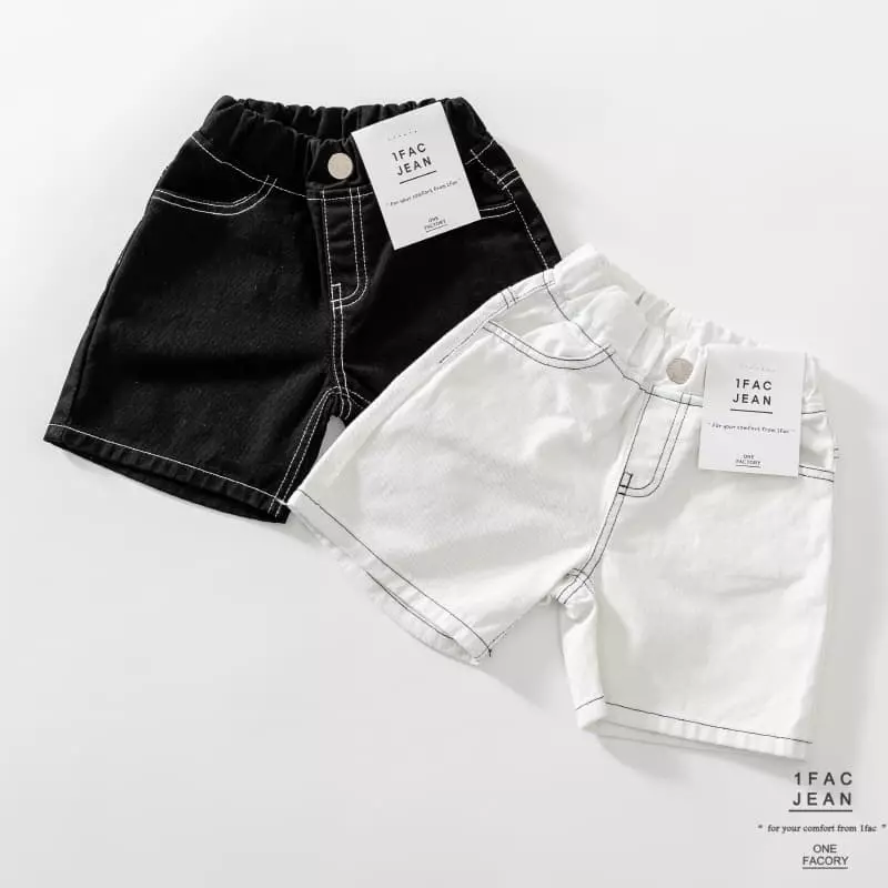1 Fac - Korean Children Fashion - #minifashionista - Navy Stitch Pants - 3