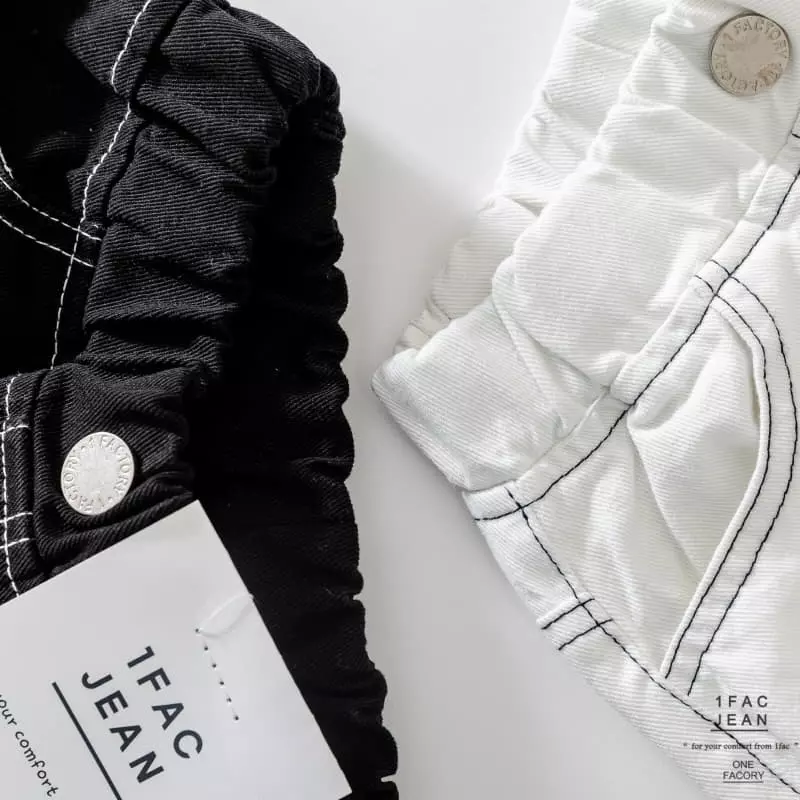 1 Fac - Korean Children Fashion - #minifashionista - Navy Stitch Pants - 4