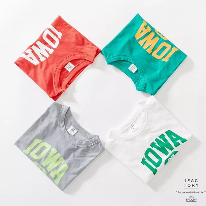 1 Fac - Korean Children Fashion - #toddlerclothing - Iowa Tee - 3