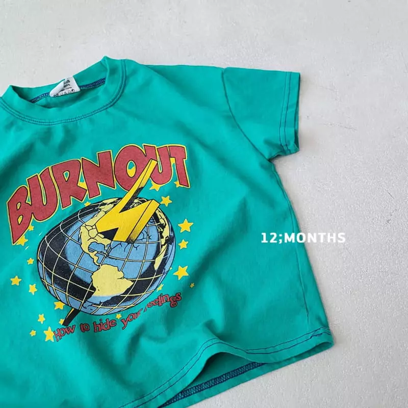 12 Month - Korean Children Fashion - #fashionkids - Burn Out Tee with Mom - 3