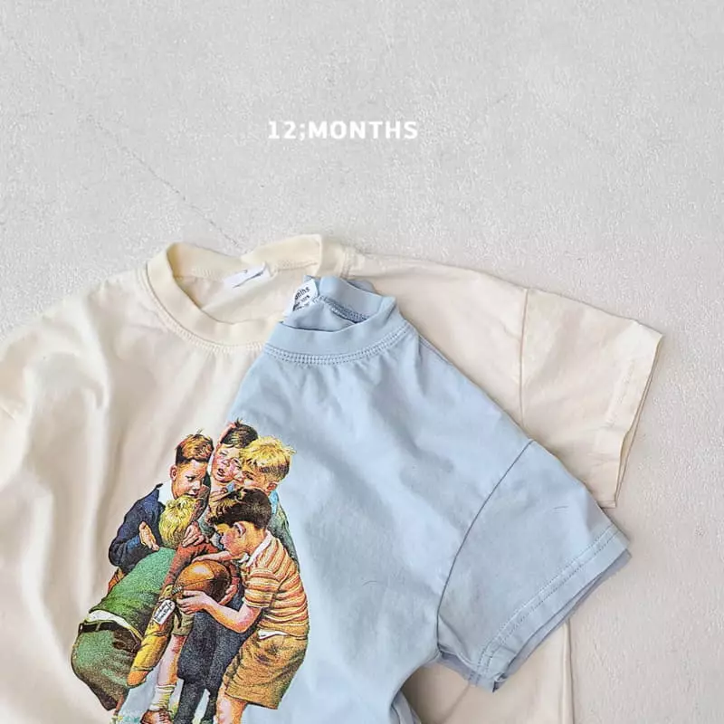 12 Month - Korean Children Fashion - #kidsshorts - Kid Short Sleeves Tee with Mom