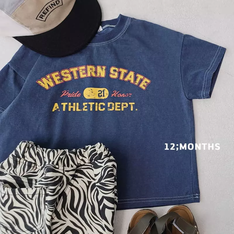 12 Month - Korean Children Fashion - #minifashionista - Western Pigment Tee with Mom - 6