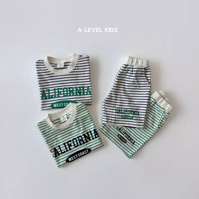 A Level - Korean Children Fashion - #Kfashion4kids - California Top Bottom Set - 6