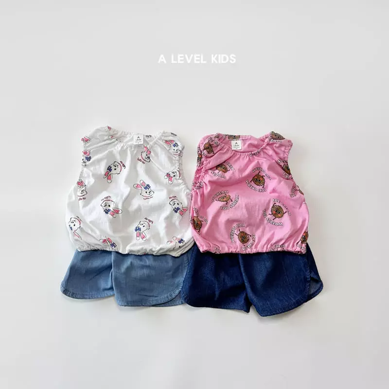 A Level - Korean Children Fashion - #childofig - Paint Sleeveless - 8