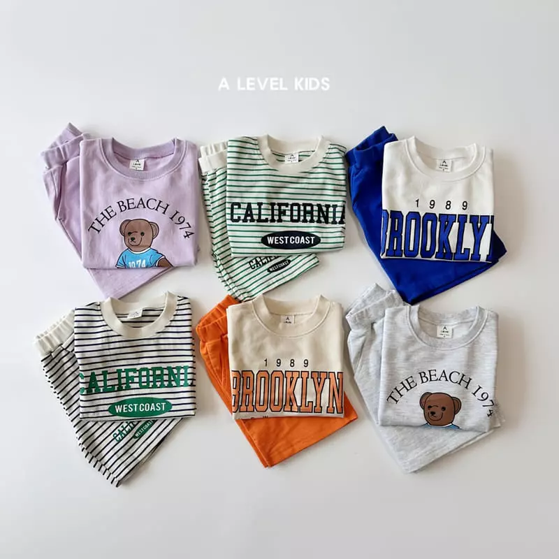 A Level - Korean Children Fashion - #childofig - Beach Top Bottom Set - 7