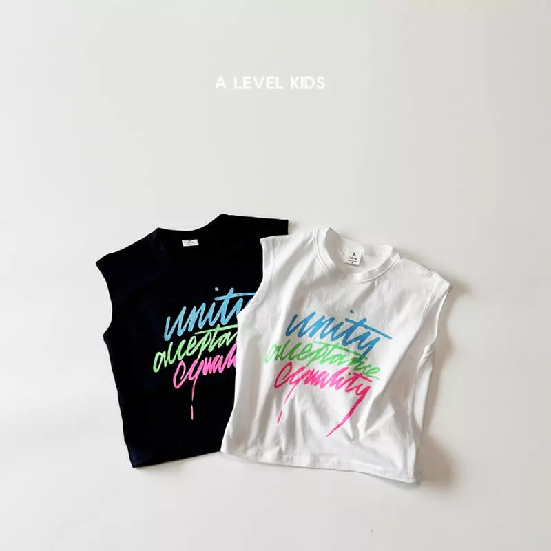A Level - Korean Children Fashion - #designkidswear - Summer Letter Sleeveless - 3