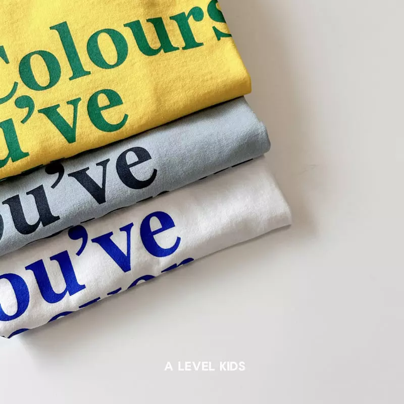 A Level - Korean Children Fashion - #discoveringself - Color Tee - 3