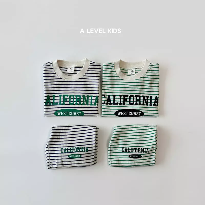 A Level - Korean Children Fashion - #fashionkids - California Top Bottom Set - 2