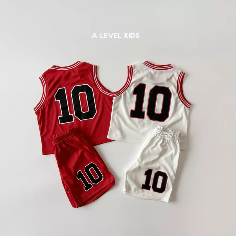 A Level - Korean Children Fashion - #fashionkids - Dunk Top Bottom Set - 4