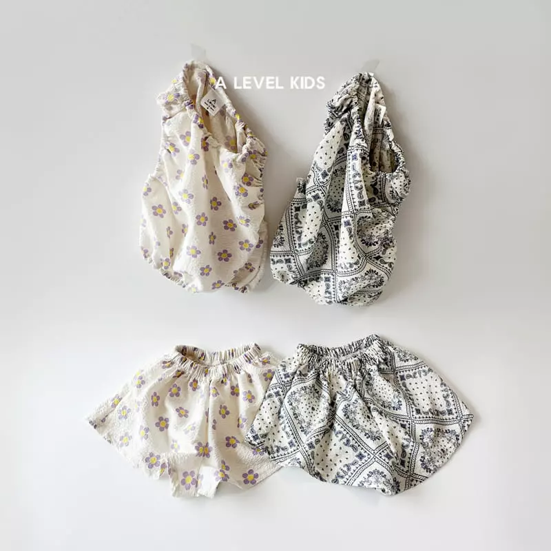 A Level - Korean Children Fashion - #kidzfashiontrend - Skirt Pants Top Bottom Set - 9
